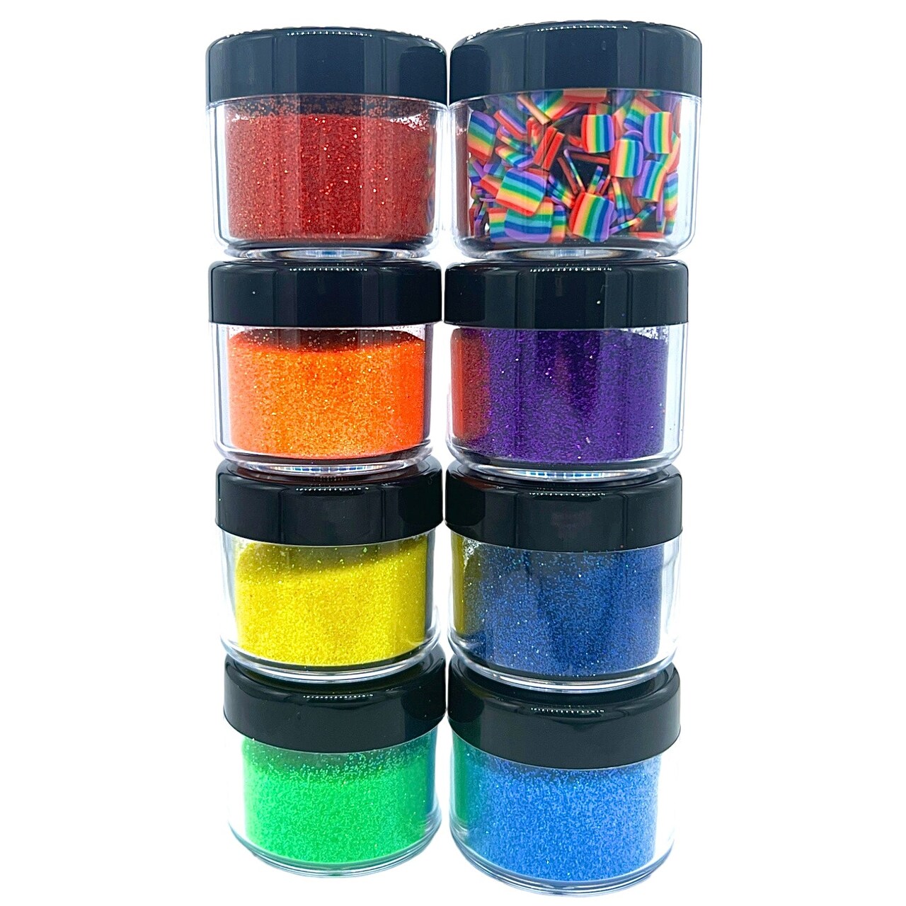 Pride Pack Microfine Glitter Bundle With Pride Flag Polymer Clay Bonus